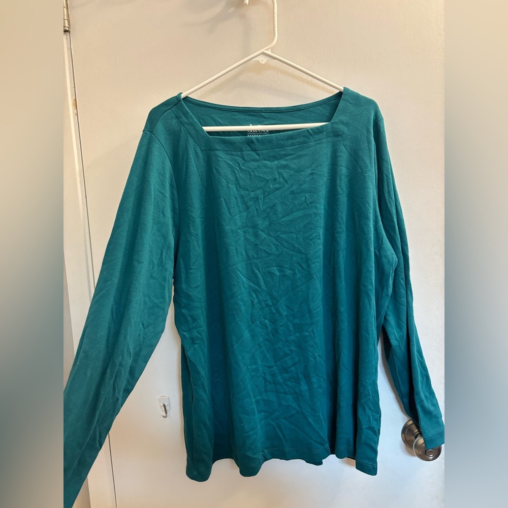 Teal Long Sleeve Women's Top